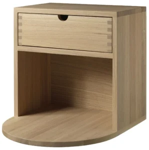 FDB Møbler B99 Radius sengebord med skuffe