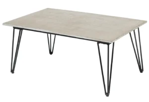 Bloomingville Mundo beton sofabord med sorte ben