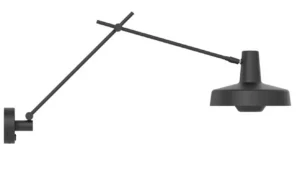 Grupe Products Arigato væglampe med lang sort arm
