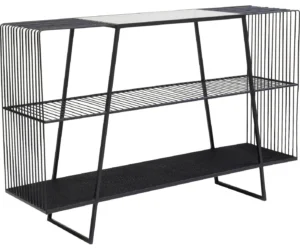 Kare Design Mesh sort reol i metal