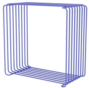 Montana Panton Wire Single væghængt reol med et enkelt rum, designet med lilla wire