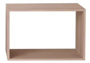 Muuto Stacked væghængt reol i egetræ, stor model