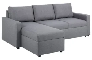 Sacramento 2-personers sovesofa med gråt stof og chaiselong