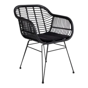 House Nordic Trieste sort polyrattan havestol