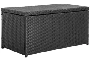 Lille sort polyrattan hyndeboks
