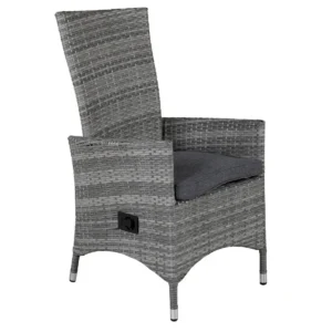 Venture Design Padova grå polyrattan havestol med høj ryg
